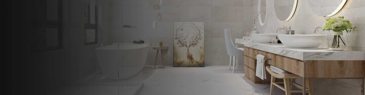 stone tile flooring in bathroom